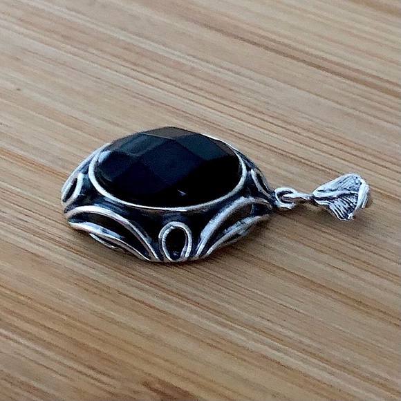 $69 Vintage Polish Estate Cherry Amber Pendant Sterling V-8 925 POLAND - Picture 7 of 7